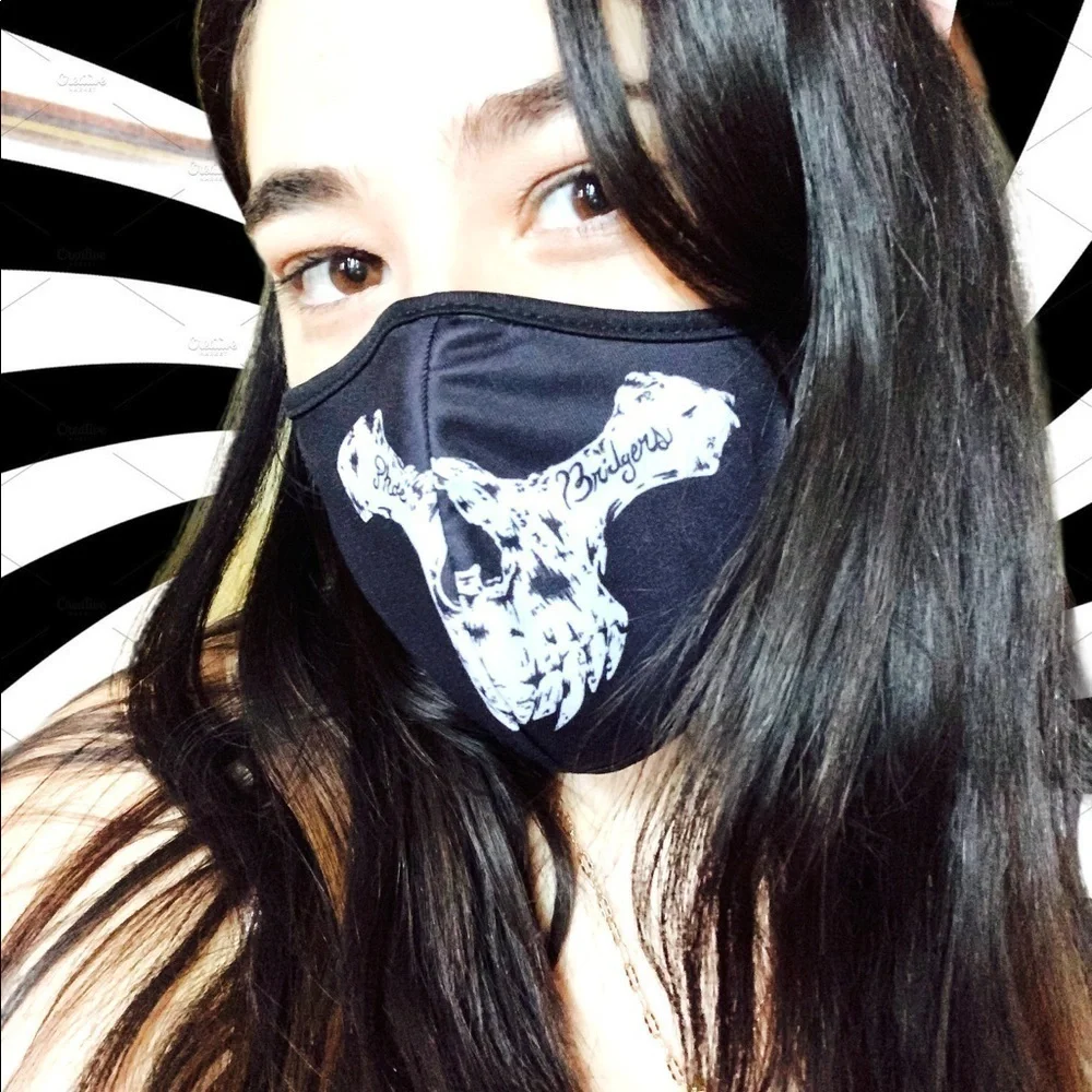 Two Phoebe Bridgers black skull masks official merchandise new in bags